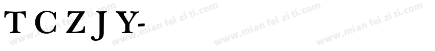 T C Z J Y字体转换
